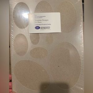 Creative Memories, Template Designs, 2-Sheets, Graduated Ovals and Circles, New
